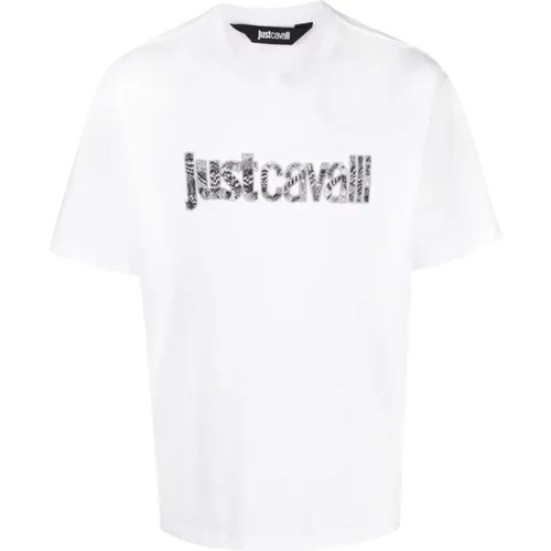 T-Shirts , Herren, Größe: S - Just Cavalli - Modalova