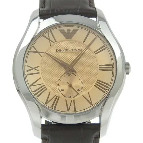 Pre-owned Watches, female, , Size: ONE SIZE Pre-owned Stainless Steel watches - Armani Pre-owned - Modalova