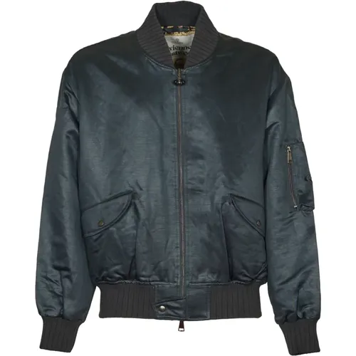 Grey Bomber Jackets , male, Sizes: M - Vivienne Westwood - Modalova