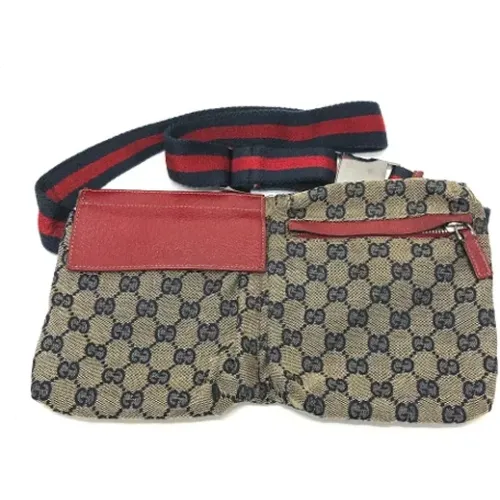 Pre-owned Belt Bags, male, , Size: ONE SIZE Pre-owned Canvas gucci-bags - Gucci Vintage - Modalova