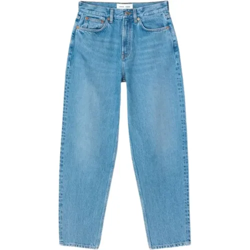 Cropped Straight Leg Jeans , Damen, Größe: W25 - Samsøe Samsøe - Modalova
