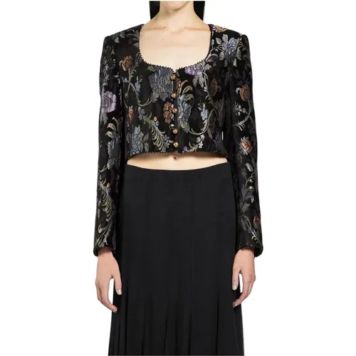 Light Jackets, female, , Size: S Spencer Jacket Broccato - Chloé - Modalova