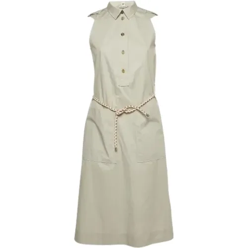 Pre-owned Cotton dresses , female, Sizes: S - Hermès Vintage - Modalova