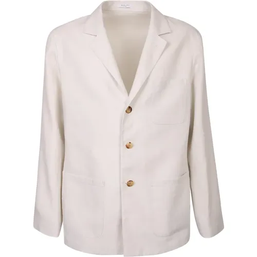 Clic Long Sleee Single-Breasted Blazer , male, Sizes: M, L - Boglioli - Modalova