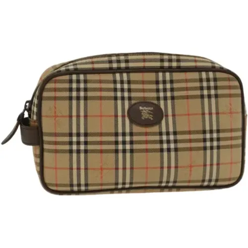 Pre-owned Clutches, female, , Size: ONE SIZE Pre-owned Canvas clutches - Burberry Vintage - Modalova