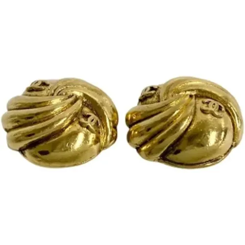 Pre-owned Jewellery, female, , Size: ONE SIZE Pre-owned Metal earrings - Chanel Vintage - Modalova