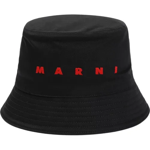 Schwarzer Bucket Hat Marni - Marni - Modalova