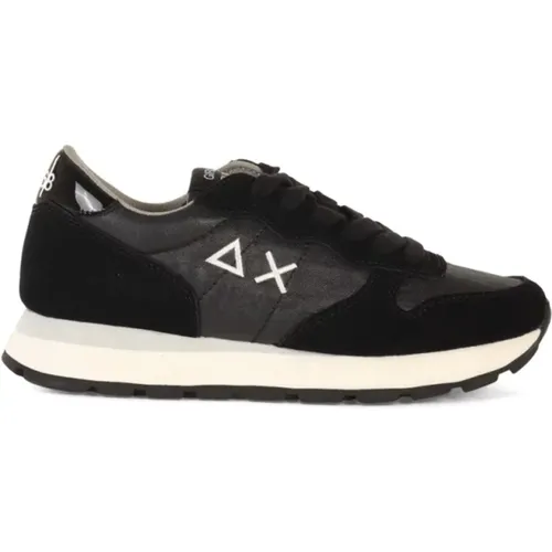 Ally Bright Nylon Leather and Fabric Sneakers , female, Sizes: 6 UK, 4 UK, 8 UK, 5 UK - Sun68 - Modalova