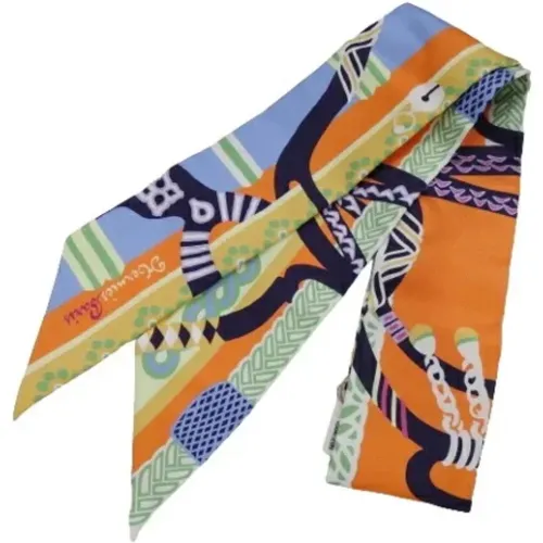 Pre-owned Scarves, female, , Size: ONE SIZE Pre-owned Silk scarves - Hermès Vintage - Modalova