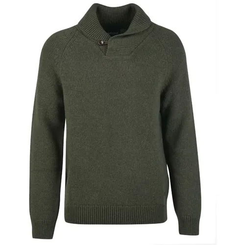 Chunky Knit Round Neck Sweater , male, Sizes: L - Barbour - Modalova