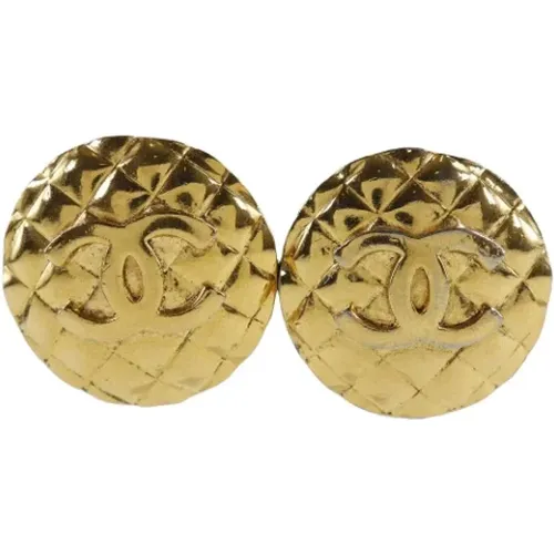 Pre-owned Jewellery, female, , Size: ONE SIZE Pre-owned Metal earrings - Chanel Vintage - Modalova