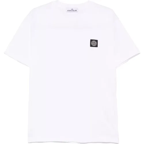 Compass motif T-shirt Polos , male, Sizes: S, L, 2XL, M, XL - Stone Island - Modalova