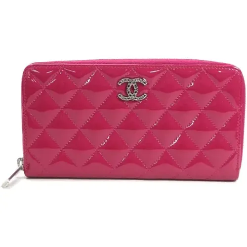 Gebrauchte rosa Lederbrieftasche - Chanel Vintage - Modalova
