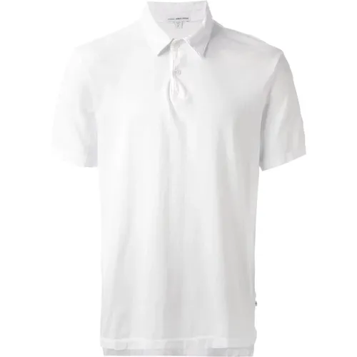 Klassisches Weißes Baumwoll-Poloshirt - James Perse - Modalova