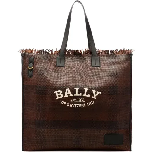 Tote Bags, female, , Size: ONE SIZE Logo Grande Tote Bag - Bally - Modalova