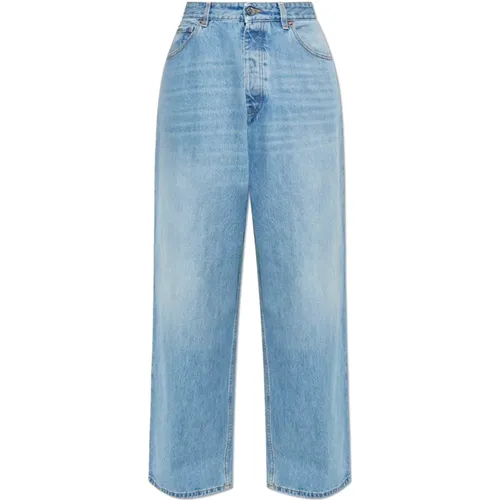 Straight Jeans, male, , Size: W32 Jeans with logo - Vetements - Modalova