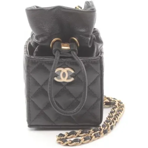 Pre-owned Bucket Bags, female, , Size: ONE SIZE Pre-owned Leather shoulder-bags - Chanel Vintage - Modalova