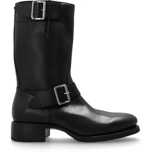 High Boots, male, , Size: 9 US Leather ankle boots - Dsquared2 - Modalova