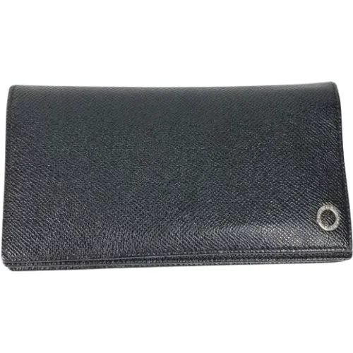 Pre-owned Wallets, male, , Size: ONE SIZE Pre-owned Leather wallets - Bvlgari Vintage - Modalova