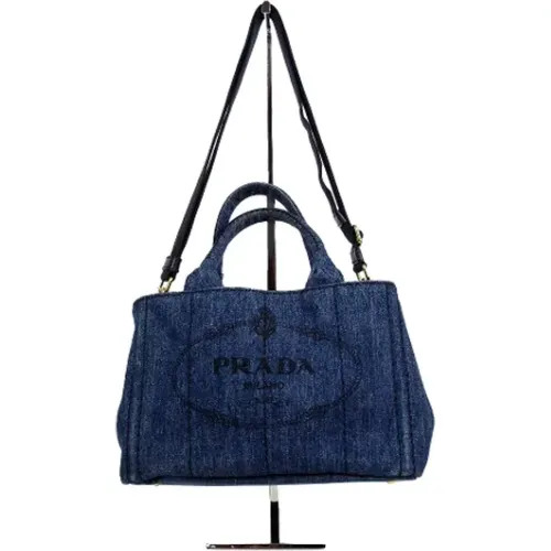 Pre-owned Denim prada-bags , female, Sizes: ONE SIZE - Prada Vintage - Modalova