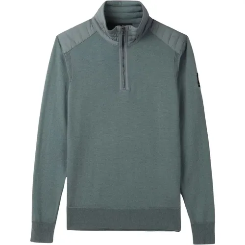 Merino Wool Quarter Zip Jumper , male, Sizes: S, L, M - Belstaff - Modalova