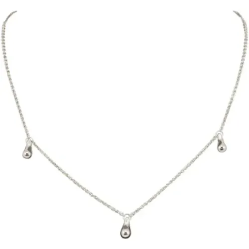 Pre-owned Jewellery, female, , Size: ONE SIZE Pre-owned Silver necklaces - Tiffany & Co. Pre-owned - Modalova