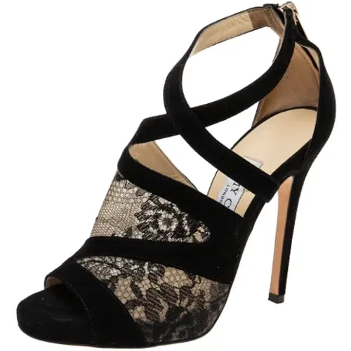 Pre-owned Lace sandals , female, Sizes: 3 1/2 UK - Jimmy Choo Pre-owned - Modalova