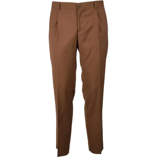 Straight Trousers, male, , Size: 2XL Elegant Mens Trousers - Daniele Alessandrini - Modalova