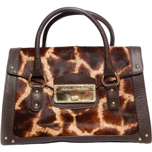 Pre-owned Bags, female, , Size: ONE SIZE Handbag giraffe print - Dolce & Gabbana Pre-owned - Modalova