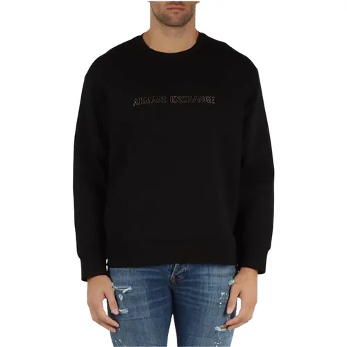 Baumwolle Logo Sweatshirt - Armani Exchange - Modalova