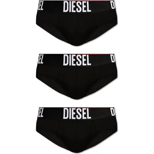 Bottoms, male, , Size: 2XL Three-pack of briefs Umbr-Andrethreepack - Diesel - Modalova