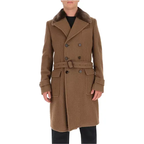 Stylish Men`s Trench Coat , male, Sizes: M - Dolce & Gabbana - Modalova