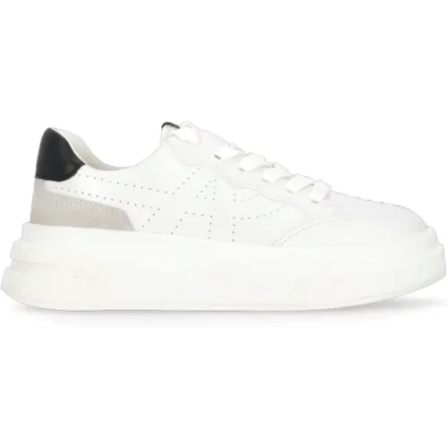 Leather Sneakers with Breathable Details , female, Sizes: 5 UK, 4 UK, 7 UK - Ash - Modalova