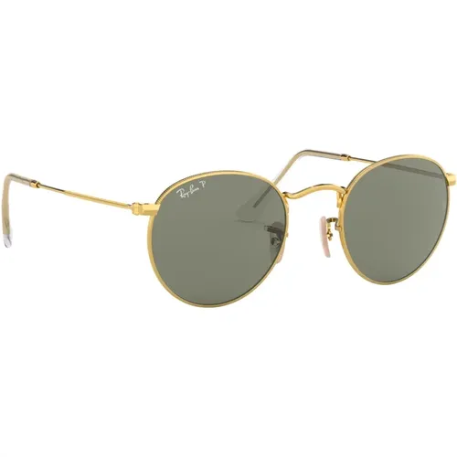 Round Metal Sunglasses Gold Green , unisex, Sizes: 50 MM - Ray-Ban - Modalova
