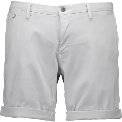 Casual Shorts, male, , Size: W33 Light Grey Shorts - Replay - Modalova