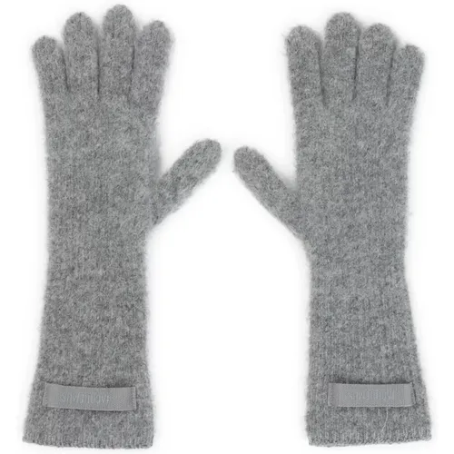 Gloves, female, , Size: ONE SIZE Luxury Grey Gloves Aw25 - Jacquemus - Modalova