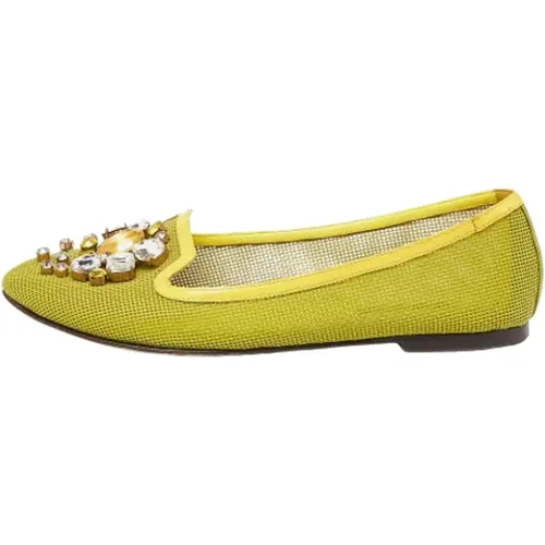 Pre-owned Flats, female, , Size: 7 1/2 US Pre-owned Mesh flats - Dolce & Gabbana Pre-owned - Modalova