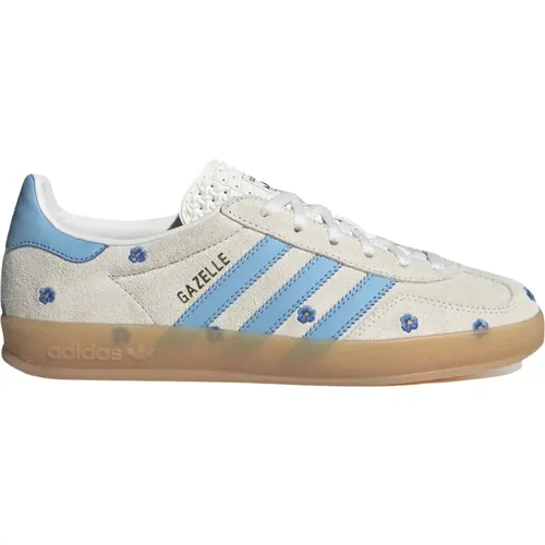 Limited Edition Light Blue Floral Sneakers , female, Sizes: 8 1/3 UK, 5 UK, 3 UK, 7 UK, 7 2/3 UK, 3 2/3 UK, 11 1/3 UK, 6 1/3 UK, 5 2/3 UK, 11 2/3 UK, - Adidas - Modalova