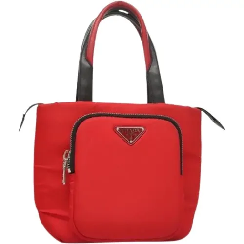 Pre-owned Handbags, female, , Size: ONE SIZE Pre-owned Vintage Nylon Handbag - Prada Vintage - Modalova