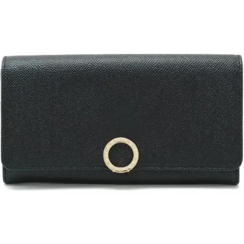 Pre-owned Wallets, female, , Size: ONE SIZE Pre-owned Leather wallets - Bvlgari Vintage - Modalova