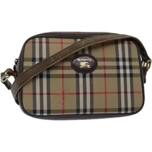 Pre-owned Canvas schultertasche , Damen, Größe: ONE Size - Burberry Vintage - Modalova