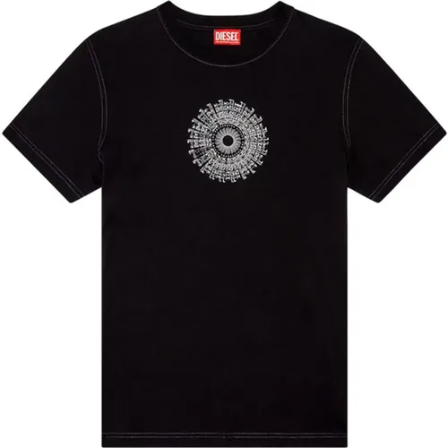 T-Shirts , male, Sizes: L, XL, M, 2XL - Diesel - Modalova