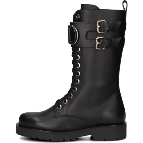 Elegante Schwarze Schnürstiefel , Damen, Größe: 38 EU - Twinset - Modalova