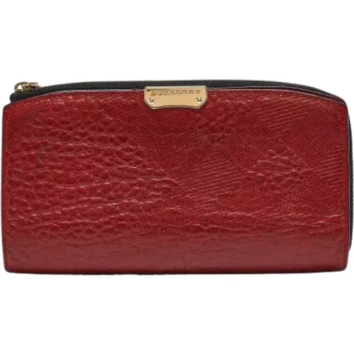 Pre-owned Wallets, female, , Size: ONE SIZE Pre-owned Leather wallets - Burberry Vintage - Modalova