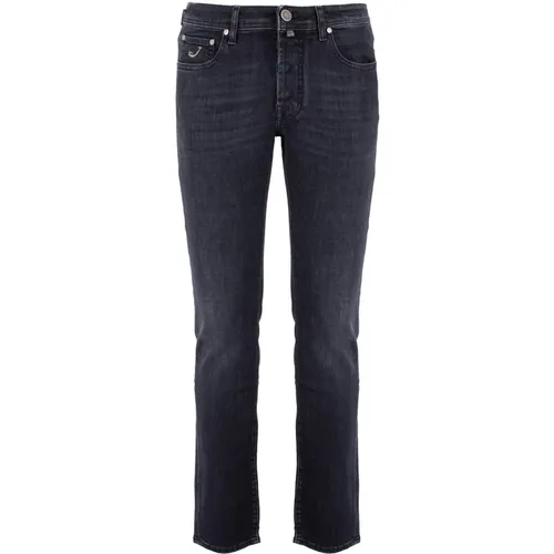 Stretch Cotton Rinse Wash Slim Fit Jeans , male, Sizes: W32, W36, W33, W35 - Jacob Cohën - Modalova