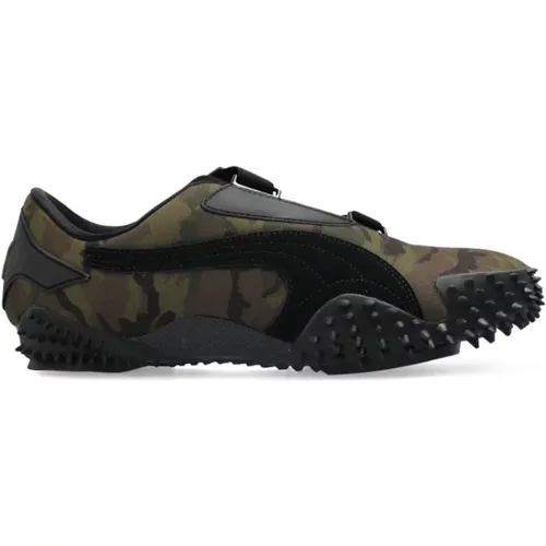 Sneakers, male, , Size: 8 1/2 US Camo Sneakers with Velcro Strap - Puma - Modalova