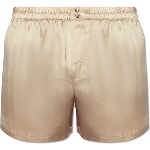 Bottoms, male, , Size: L Silk underwear shorts - Dolce & Gabbana - Modalova