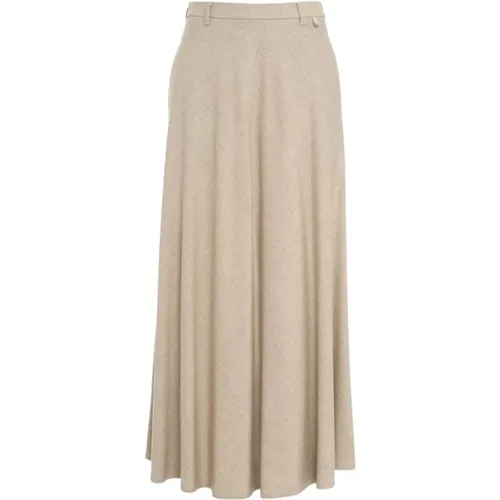 Flared midi skirt , female, Sizes: 2XS, XS, S - Herno - Modalova