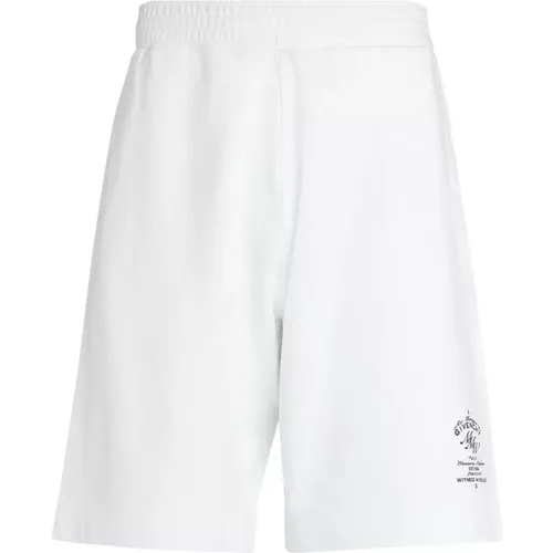 Cotton Bermuda Shorts with Logo Print , male, Sizes: M - Givenchy - Modalova