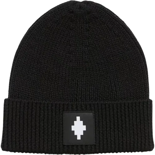 Cross Patch Beanie Schwarz - Marcelo Burlon - Modalova